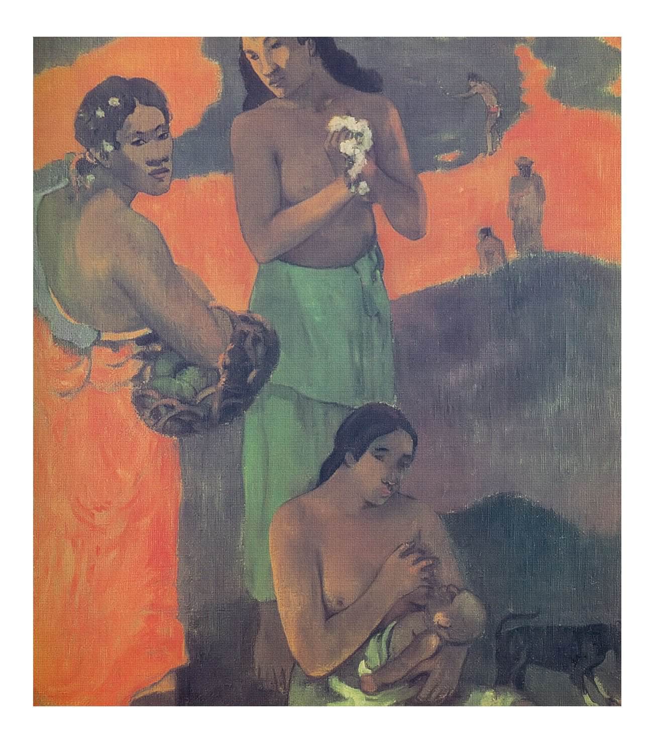 Women On The Seashore ( Maternity) Paul Gauguin Fine Art Print