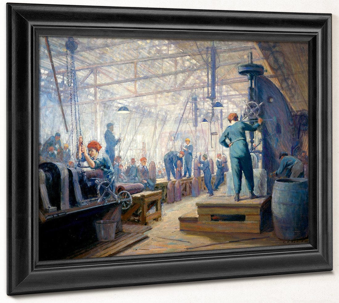 Women Operators By George Agnew Reid Fine Art Print