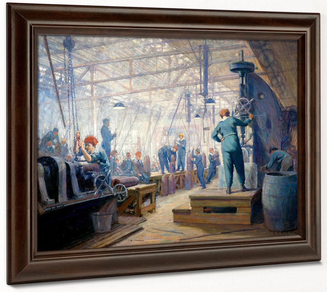 Women Operators By George Agnew Reid Fine Art Print