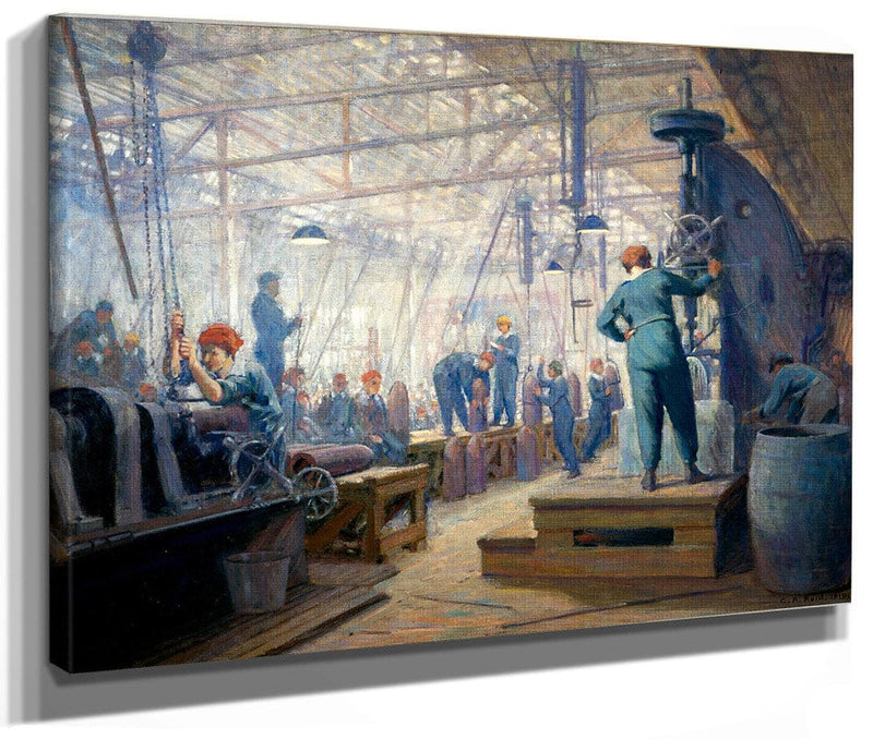 Women Operators By George Agnew Reid Fine Art Print