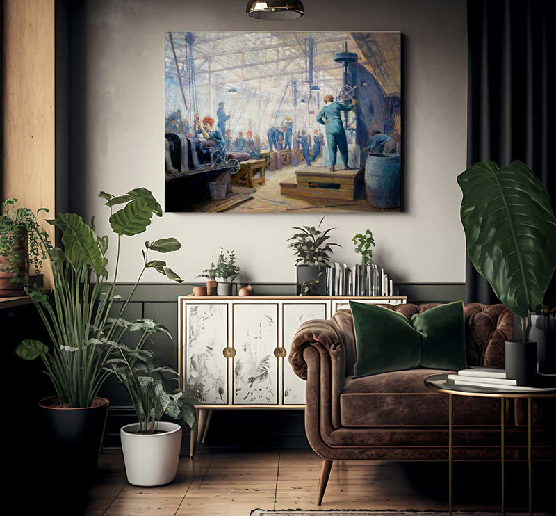 Women Operators By George Agnew Reid Fine Art Print