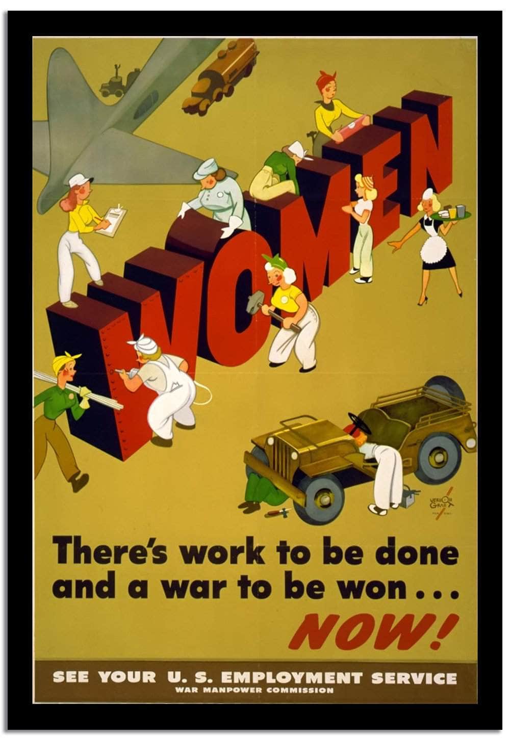 Women  Vintage Poster Fine Art Print