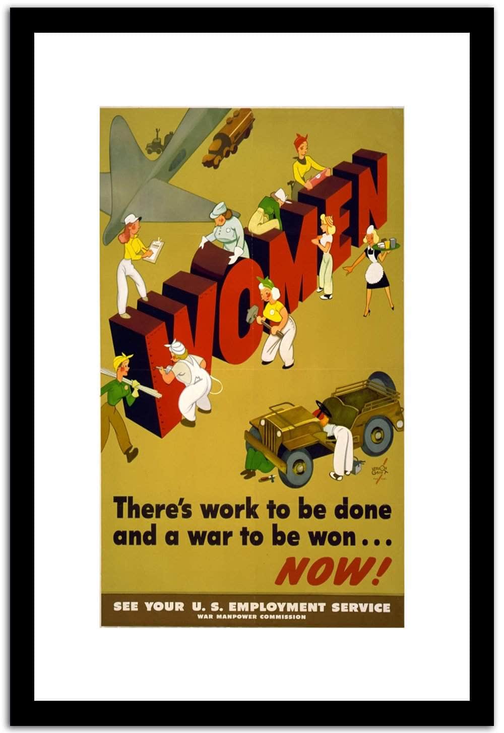 Women  Vintage Poster Fine Art Print