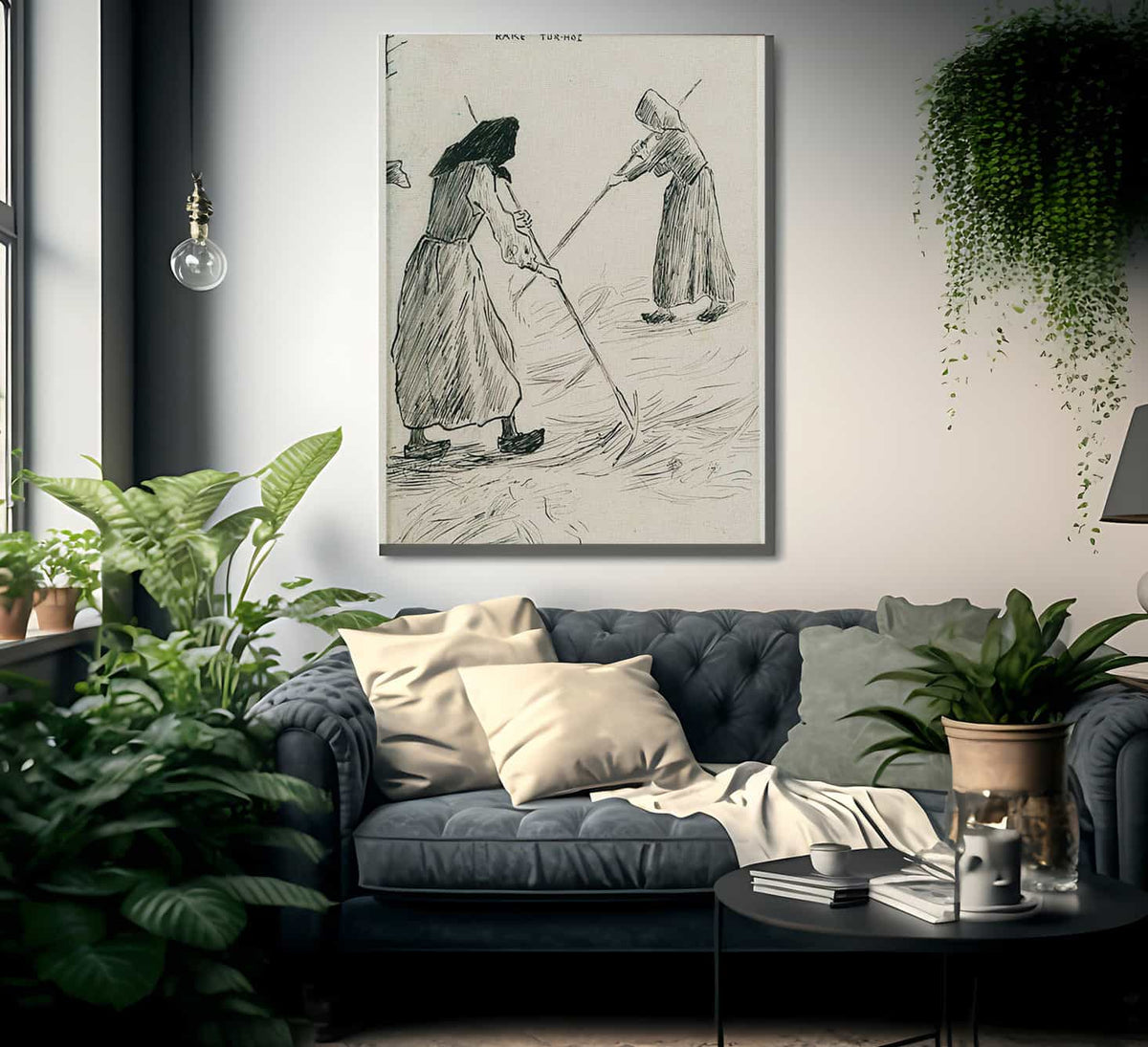 Women With Rakes By Nicolai Astrup Fine Art Print