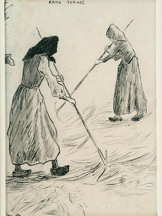 Women With Rakes By Nicolai Astrup Fine Art Print