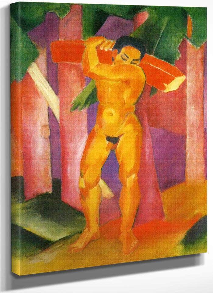 Woodcutter By Franz Marc Fine Art Print