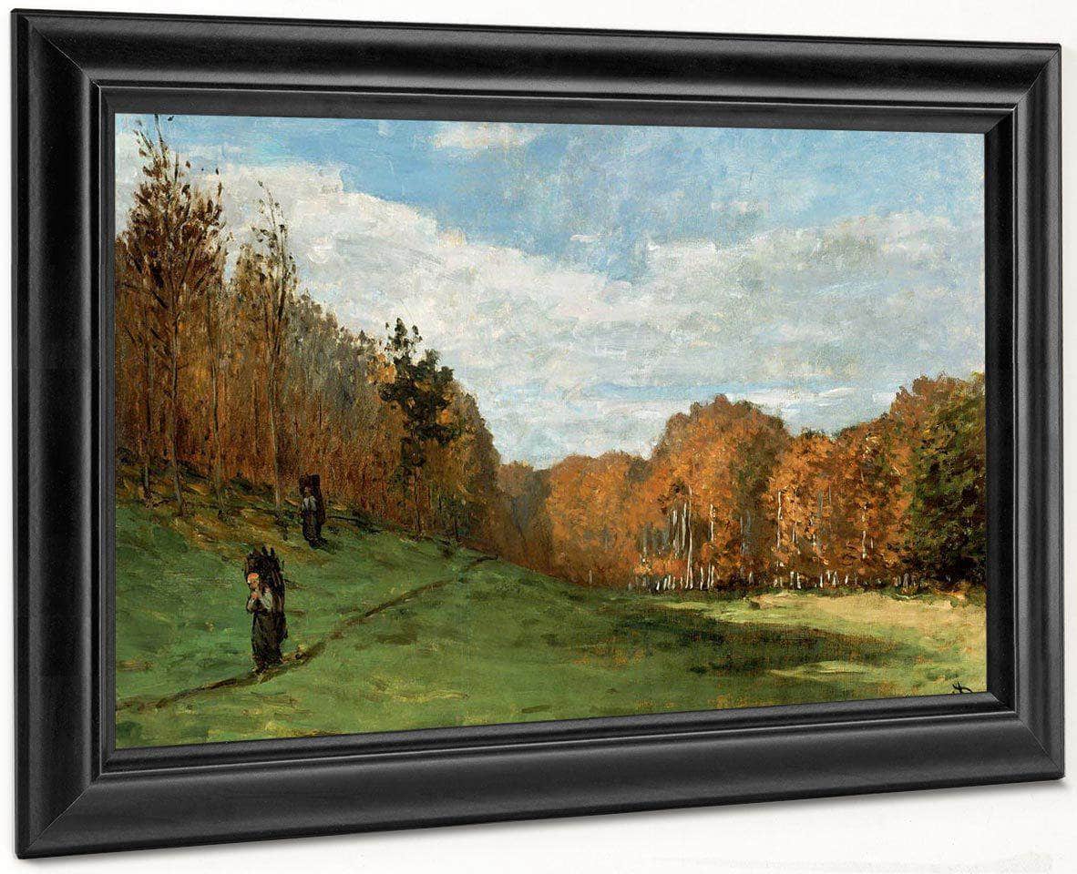 Woodgatherers At The Edge Of The Forest By Monet Claude Fine Art Print