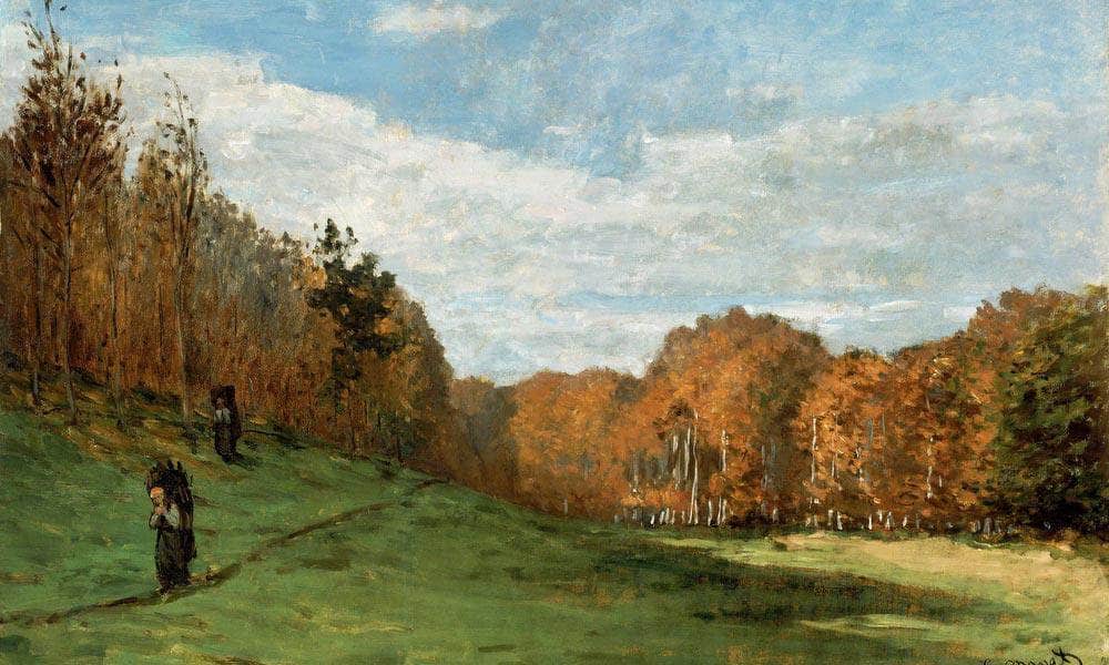 Woodgatherers At The Edge Of The Forest By Monet Claude Fine Art Print