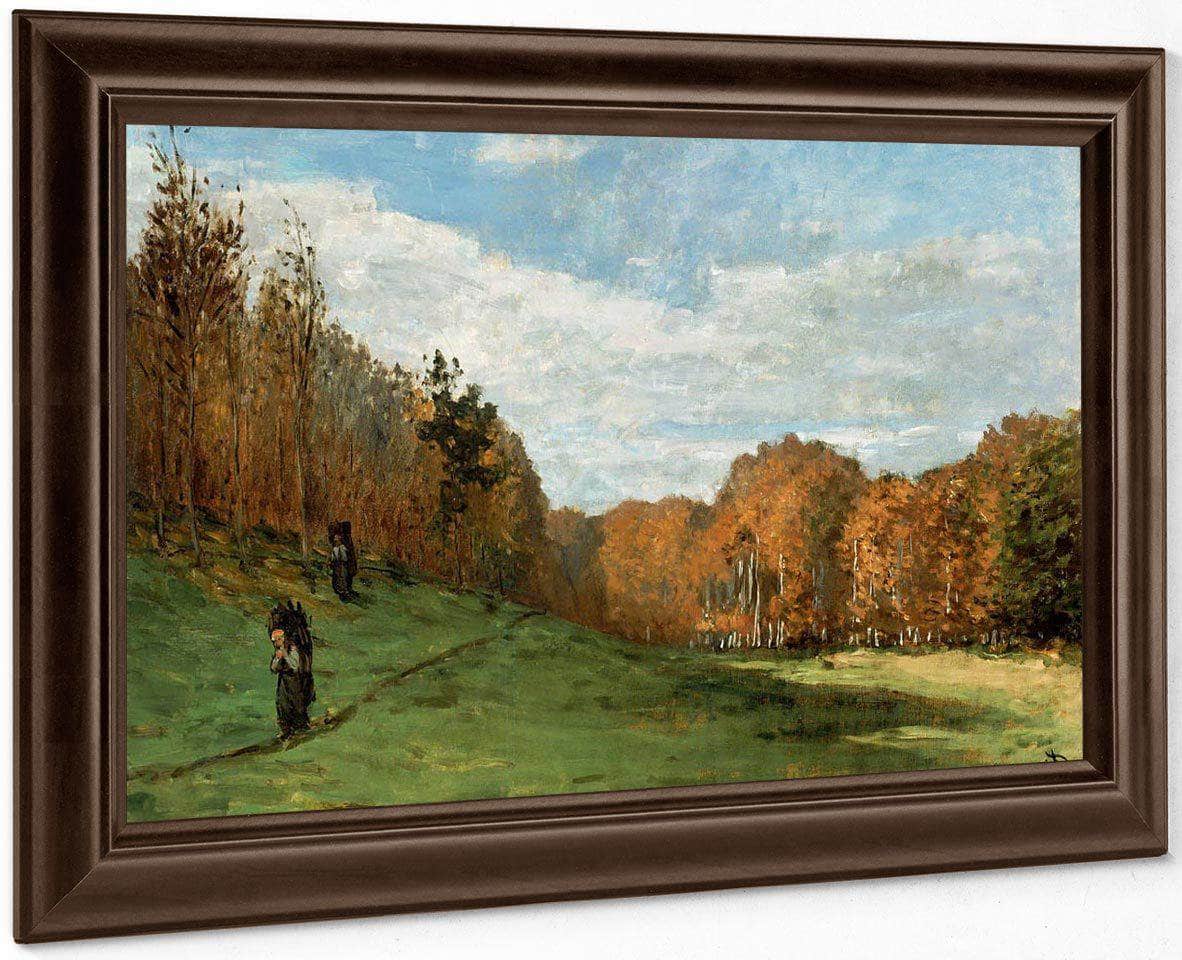 Woodgatherers At The Edge Of The Forest By Monet Claude Fine Art Print