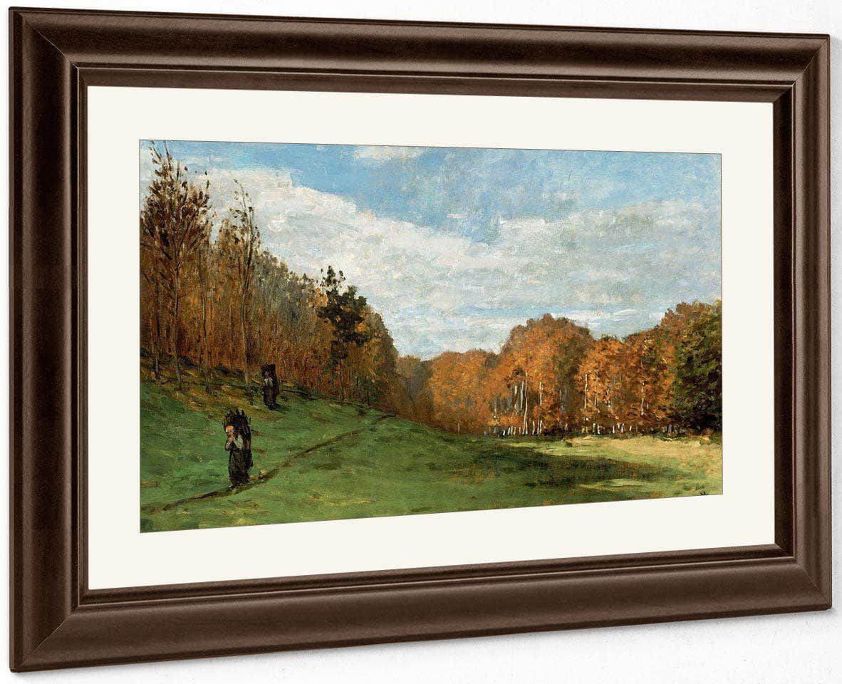 Woodgatherers At The Edge Of The Forest By Monet Claude Fine Art Print