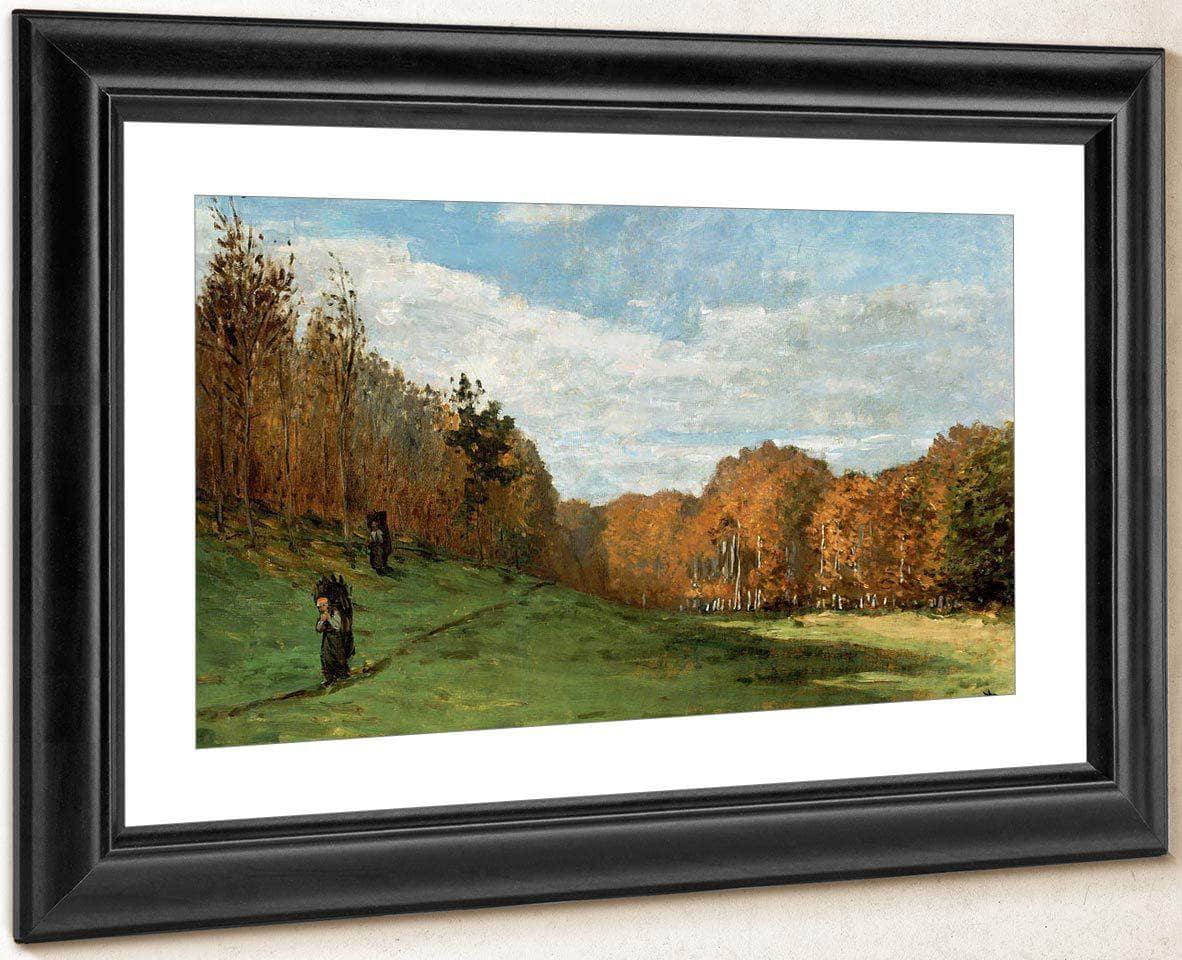 Woodgatherers At The Edge Of The Forest By Monet Claude Fine Art Print