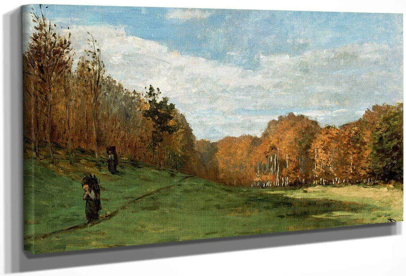 Woodgatherers At The Edge Of The Forest By Monet Claude Fine Art Print
