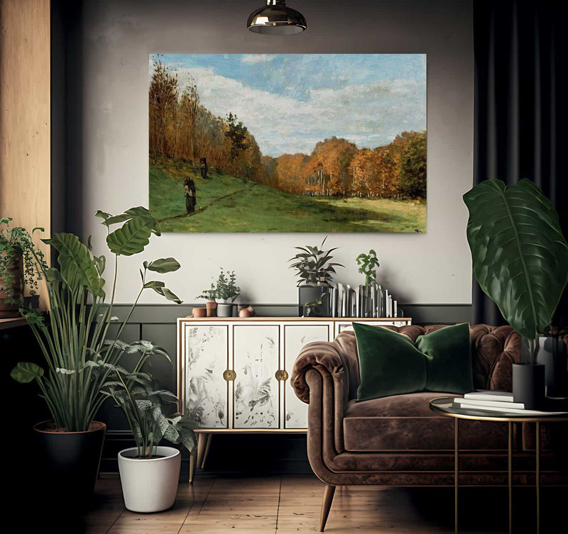 Woodgatherers At The Edge Of The Forest By Monet Claude Fine Art Print