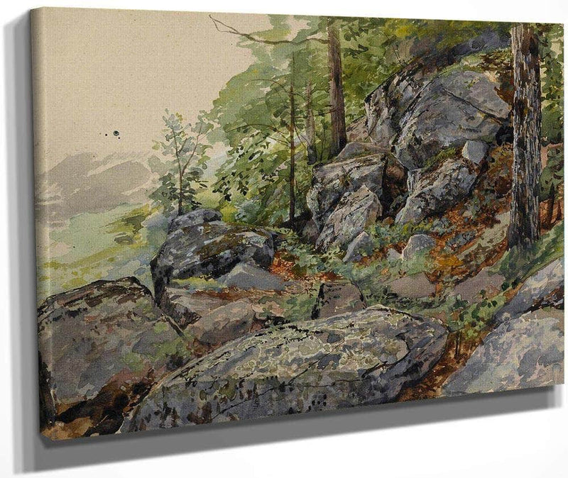 Woodland Builders By William Trost Richards Fine Art Print