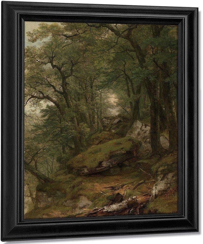Woodland Interior By Asher B Durand Fine Art Print