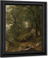 Woodland Interior By Asher B Durand Fine Art Print