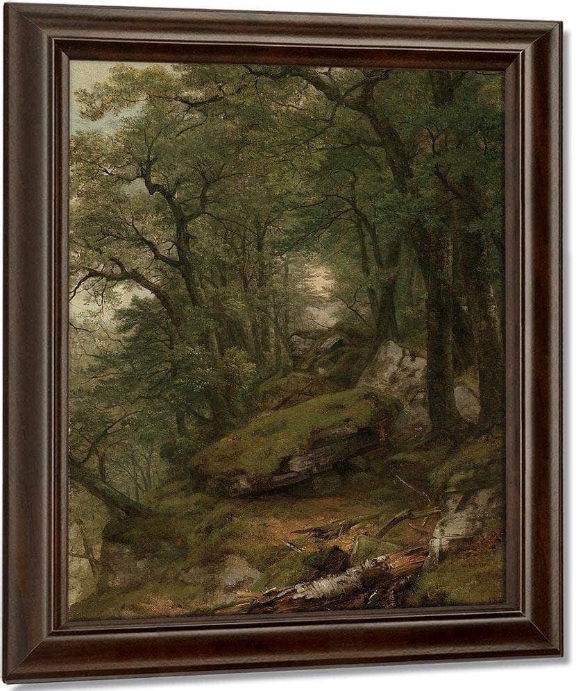 Woodland Interior By Asher B Durand Fine Art Print