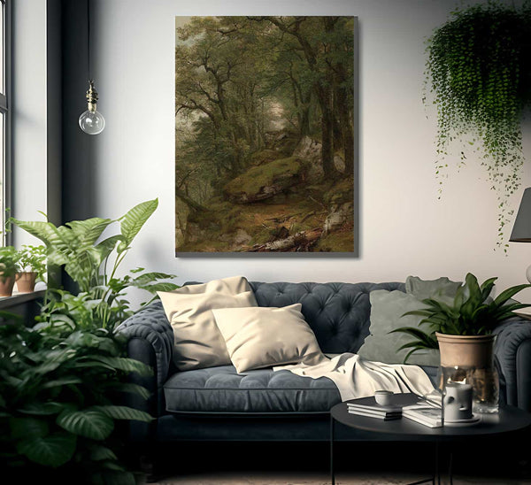 Woodland Interior By Asher B Durand Fine Art Print