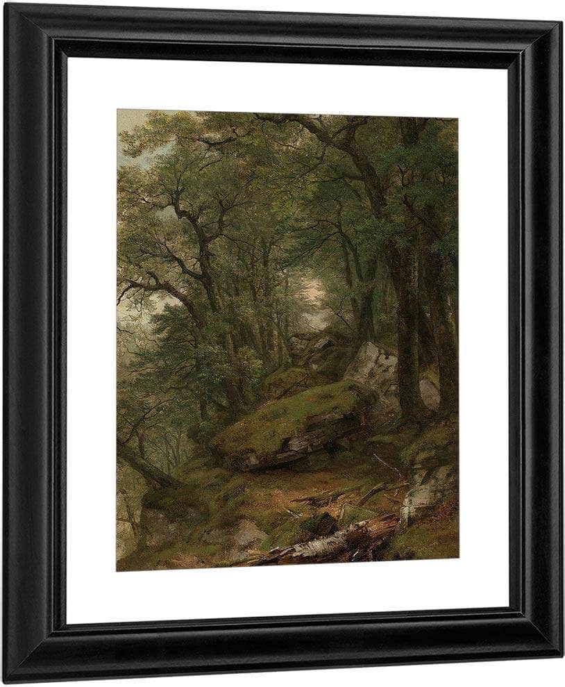 Woodland Interior By Asher B Durand Fine Art Print