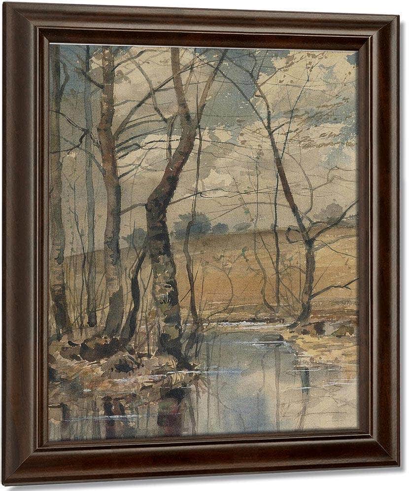 Woodland Pond By Childe Hassam Fine Art Print