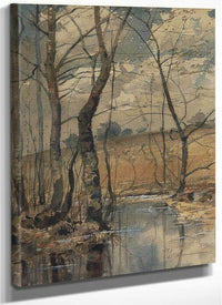 Woodland Pond By Childe Hassam Fine Art Print