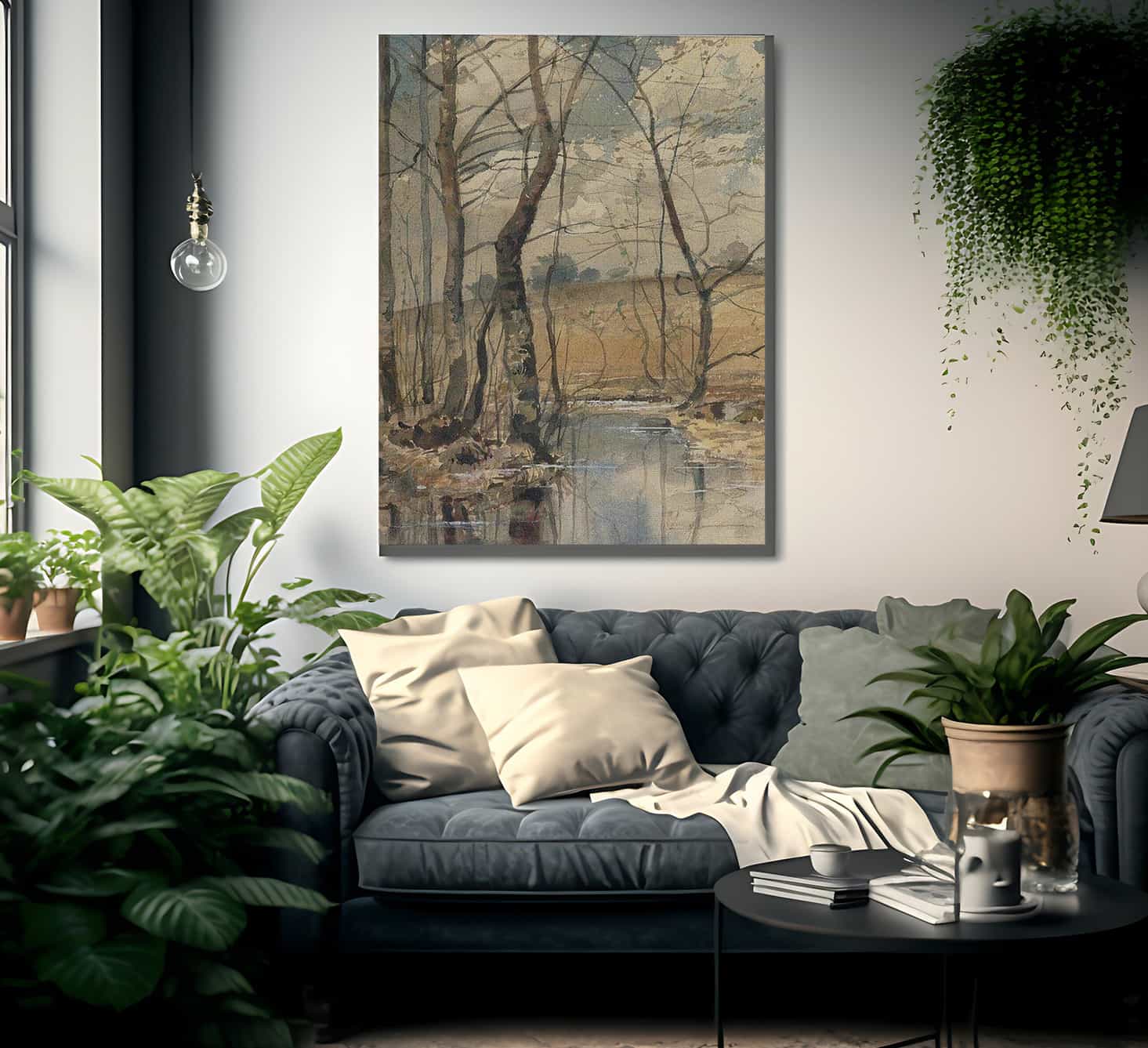 Woodland Pond By Childe Hassam Fine Art Print