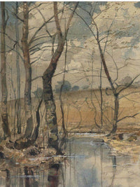Woodland Pond By Childe Hassam Fine Art Print