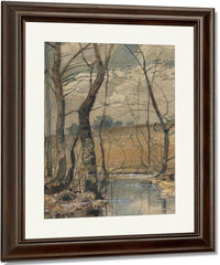 Woodland Pond By Childe Hassam Fine Art Print