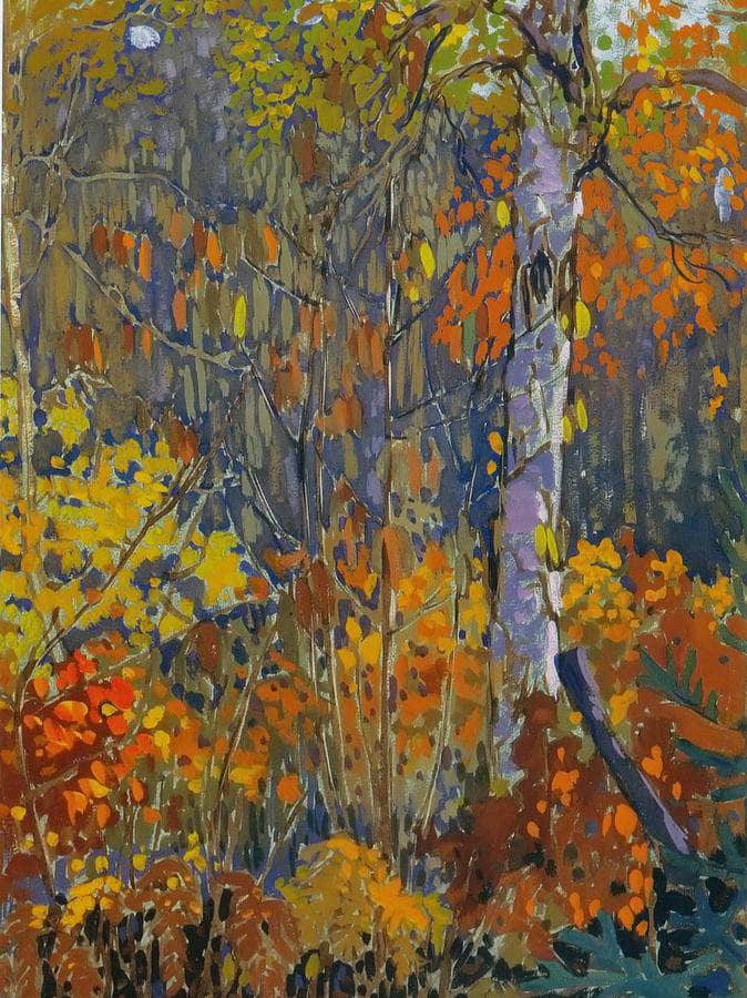 Woodland Taperstry By Frank Johnston Fine Art Print