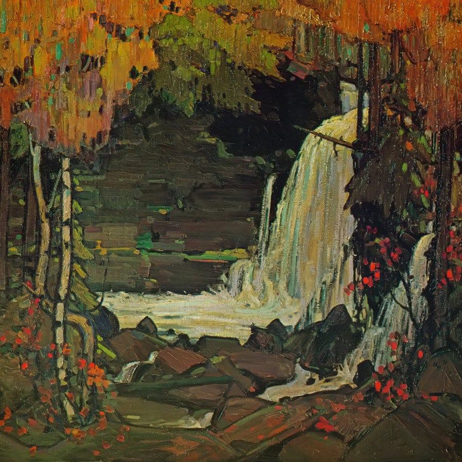Woodland Waterfall By Tom Thomson Fine Art Print