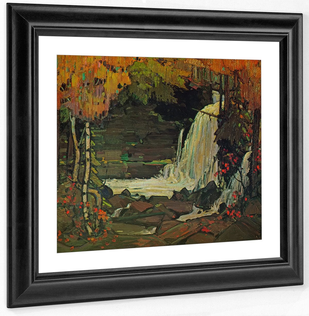 Woodland Waterfall By Tom Thomson Fine Art Print