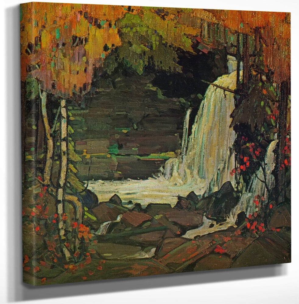 Woodland Waterfall By Tom Thomson Fine Art Print
