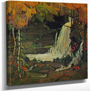 Woodland Waterfall By Tom Thomson Fine Art Print