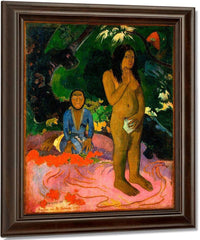 Words Of The Devil (Parau Na Te Varua Ino) By Paul Gauguin Fine Art Print