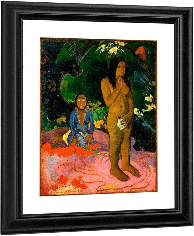 Words Of The Devil (Parau Na Te Varua Ino) By Paul Gauguin Fine Art Print