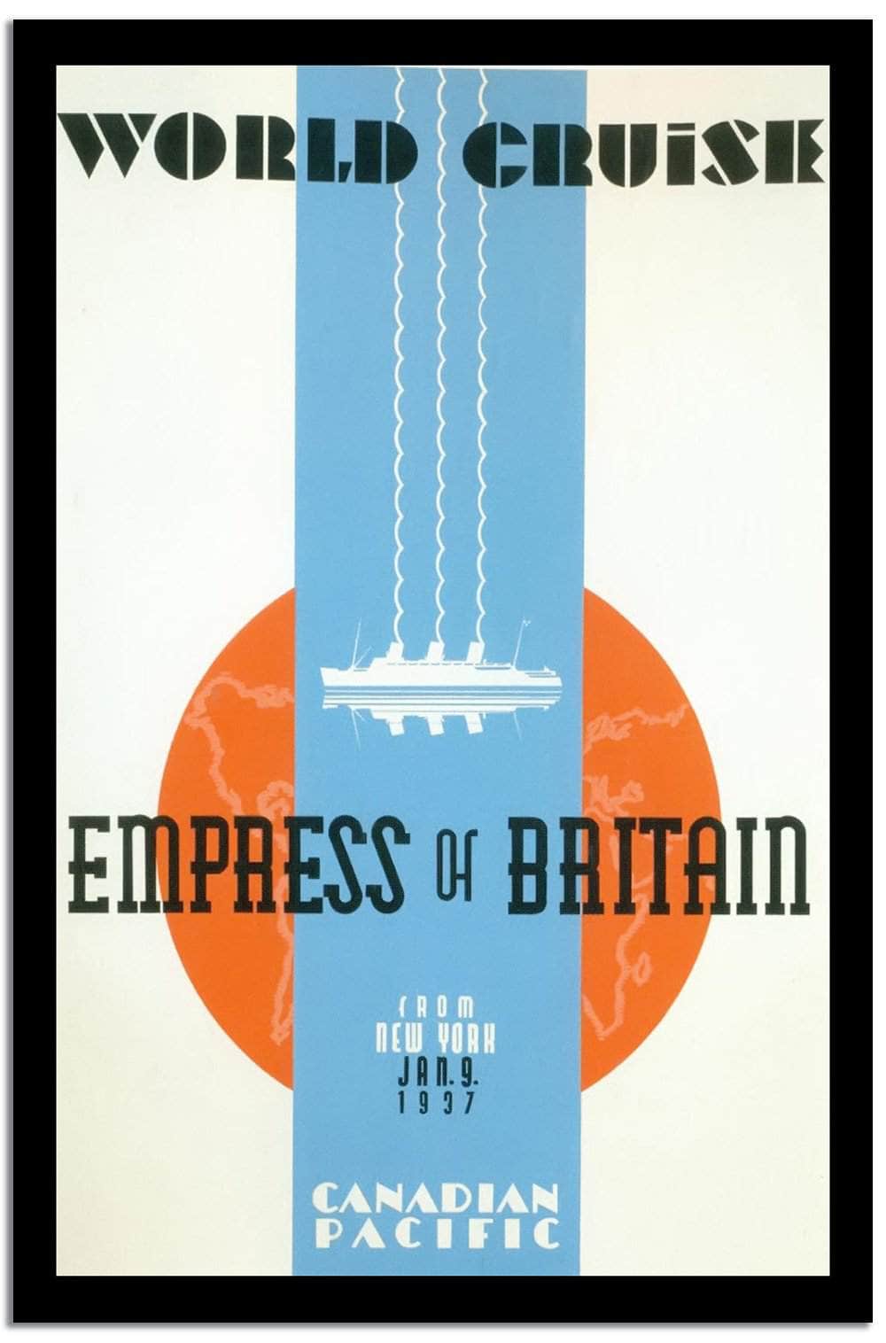 World Cruisi Vintage Poster Fine Art Print