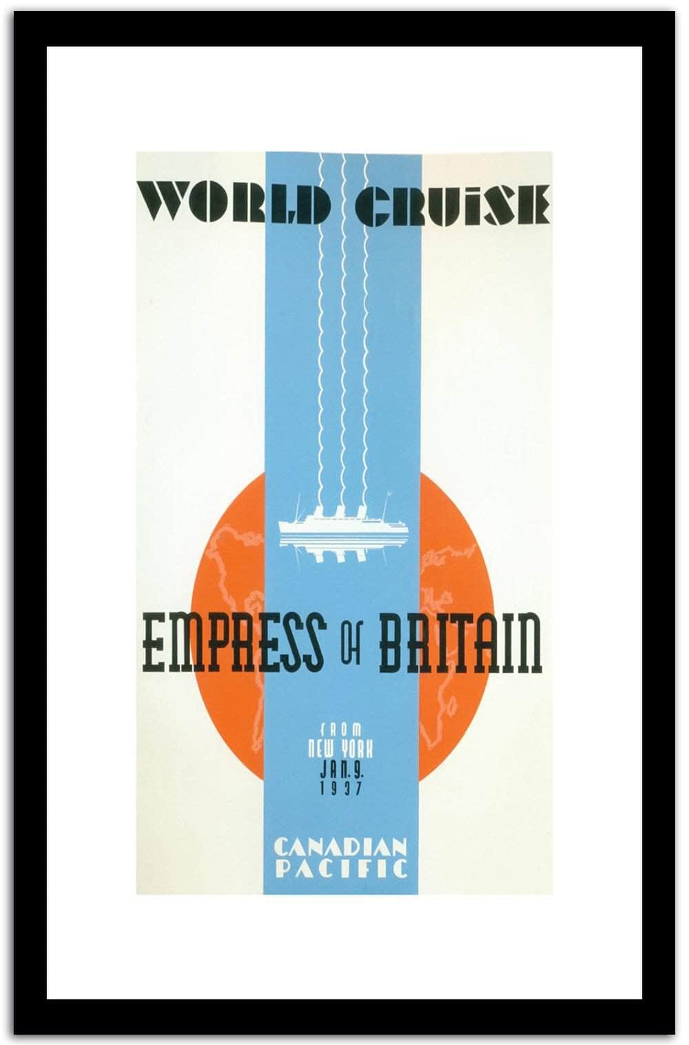 World Cruisi Vintage Poster Fine Art Print