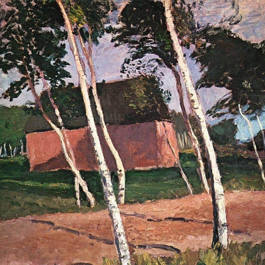 Worpsweder Landscape By Paula Modersohn Becker Fine Art Print