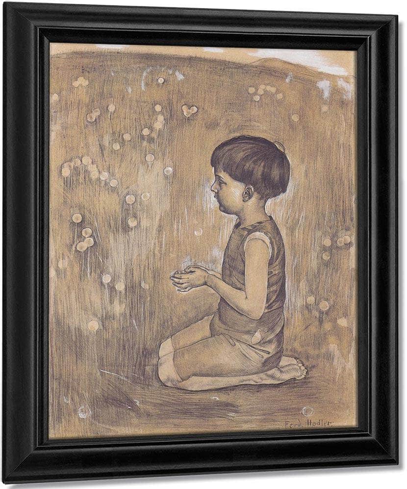 Worship 1893 Pencil Chalk Watercolor 62X45Cm Kunstmuseum Winterthur By Ferdinand Hodler Fine Art Print