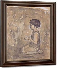 Worship 1893 Pencil Chalk Watercolor 62X45Cm Kunstmuseum Winterthur By Ferdinand Hodler Fine Art Print