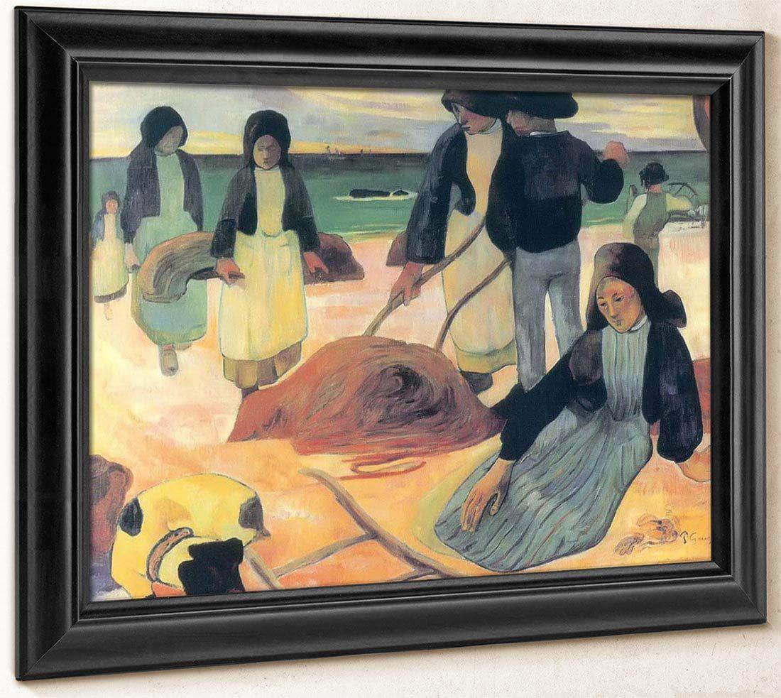 Wrack Collectors By Paul Gauguin Fine Art Print