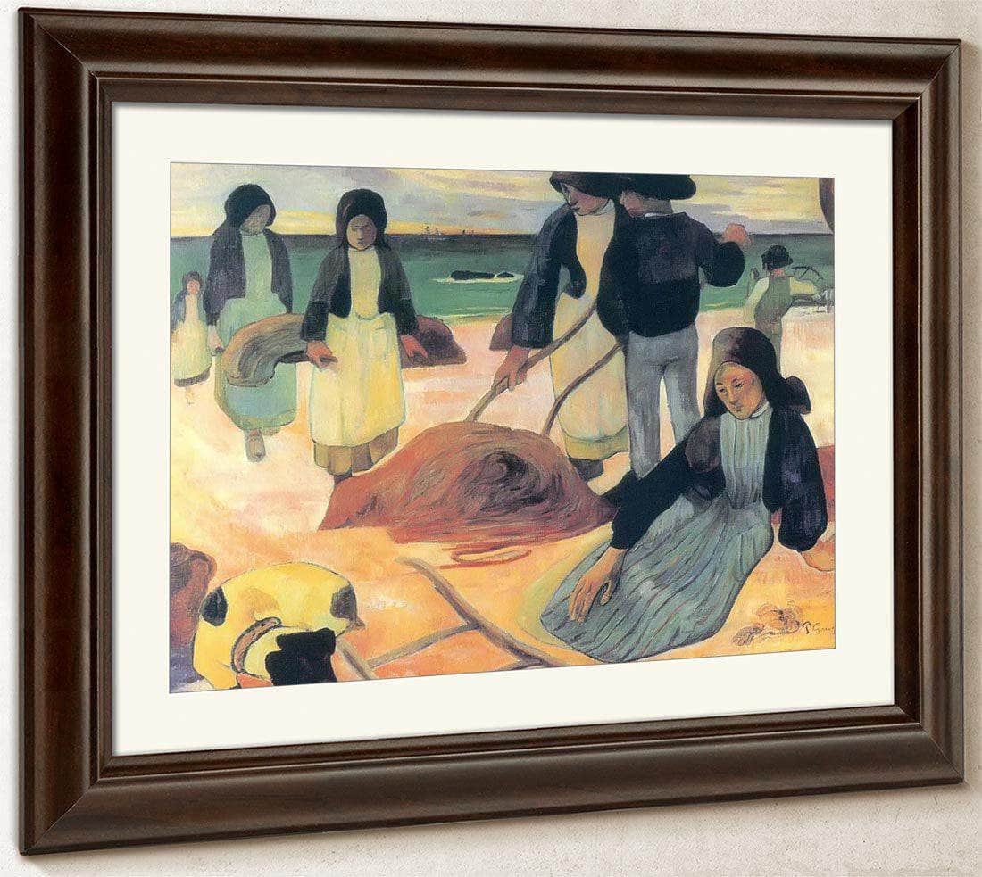 Wrack Collectors By Paul Gauguin Fine Art Print