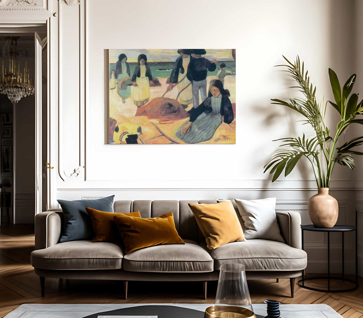 Wrack Collectors By Paul Gauguin Fine Art Print