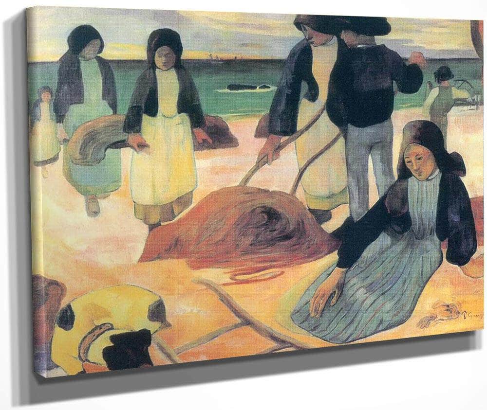 Wrack Collectors By Paul Gauguin Fine Art Print