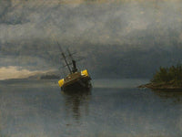 Wreck Of The Ancon In Loring Bay Alaska By Albert Bierstadt Fine Art Print