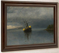 Wreck Of The Ancon In Loring Bay Alaska By Albert Bierstadt Fine Art Print