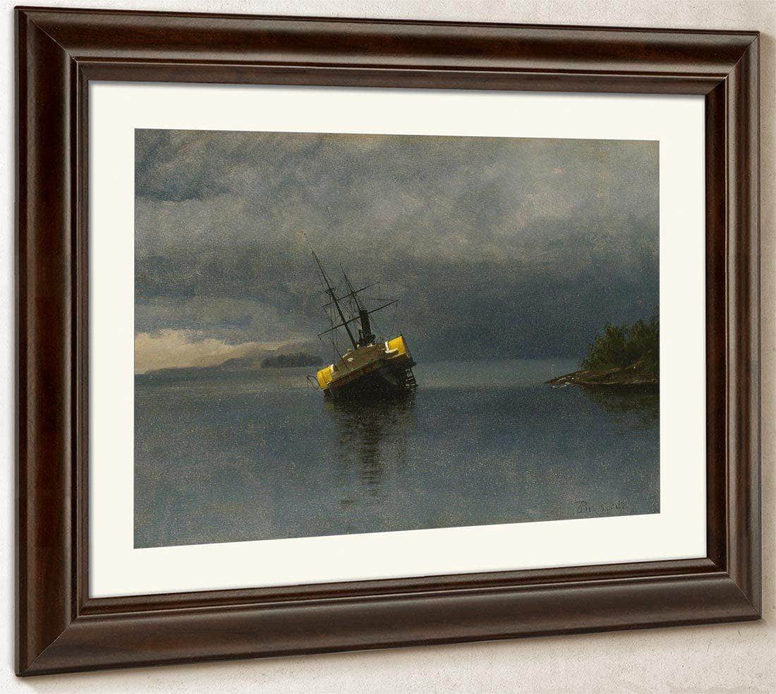 Wreck Of The Ancon In Loring Bay Alaska By Albert Bierstadt Fine Art Print