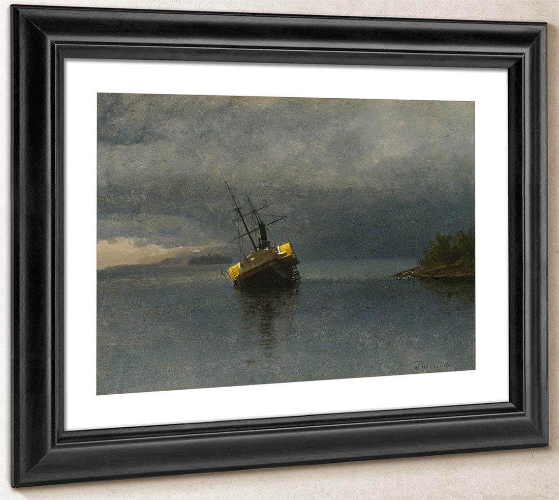 Wreck Of The Ancon In Loring Bay Alaska By Albert Bierstadt Fine Art Print