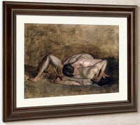 Wrestlers By  Thomas Eakins Fine Art Print
