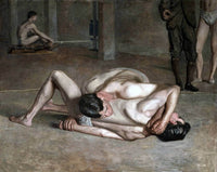 Wrestlers Painting Thomas Eakins Canvas Art Fine Art Print